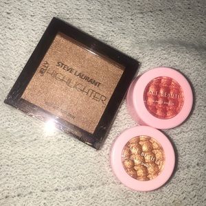 NEVER SWATCHED!! Highlighter and TWO eyeshadows